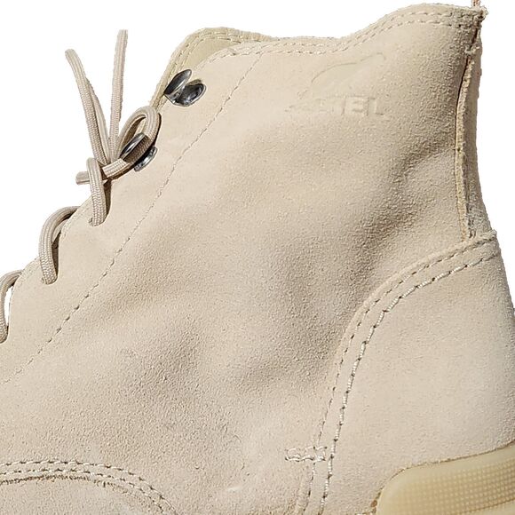 SOREL Hi-Line Waterproof Lace Up Leather Boot in Chalk Size 7 - Picture 10 of 11